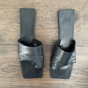 Zara asymmetric sandals